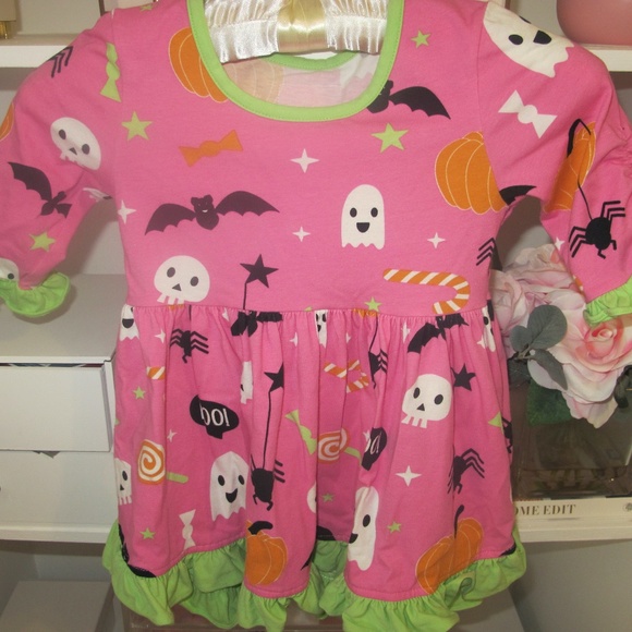 Eleanor Rose Girl's Halloween Tunic Top Size 5-6 - Picture 2 of 6